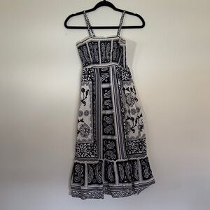 Tommy Hilfiger Black and White Patterned Dress